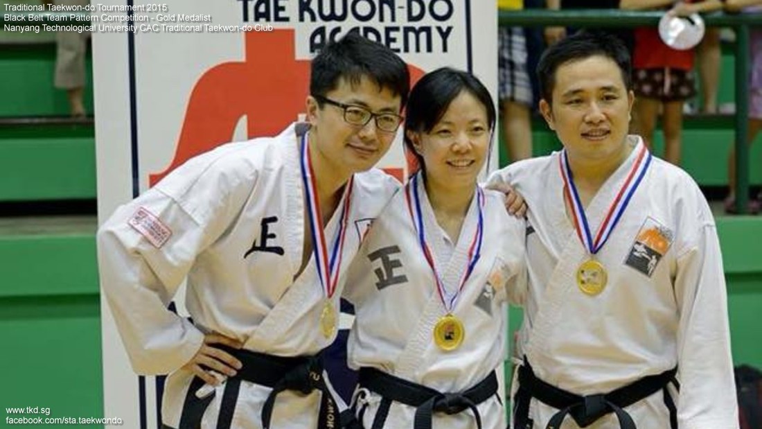 Gold Medalist Black Belt Team Ya Lei Adeline Wang Gao Yi Tian Nanyang Technological University Singapore Taekwondo Academy